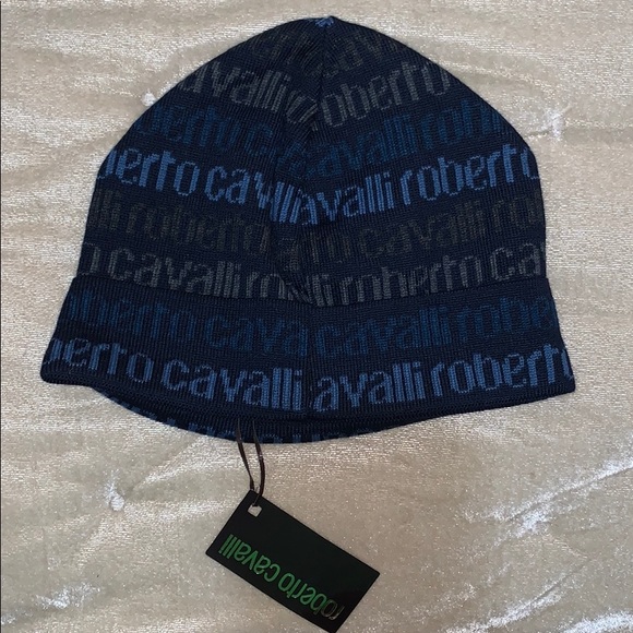 Roberto Cavalli Logo Beanie Hat - Picture 3 of 7